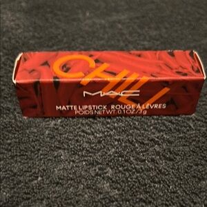 MAC Cosmetics Matte Lipstick - Chili (602) Ltd Ed Packaging, OOP